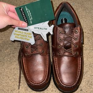 Florsheim slip resistant leather shoes